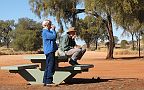 20-Morning tea in Kulgera, on the way to Alice Springs